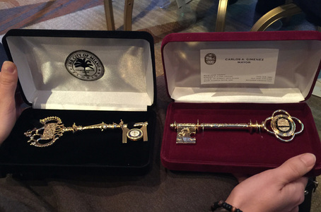 Magniflex obdržal kľúče od mesta Miami